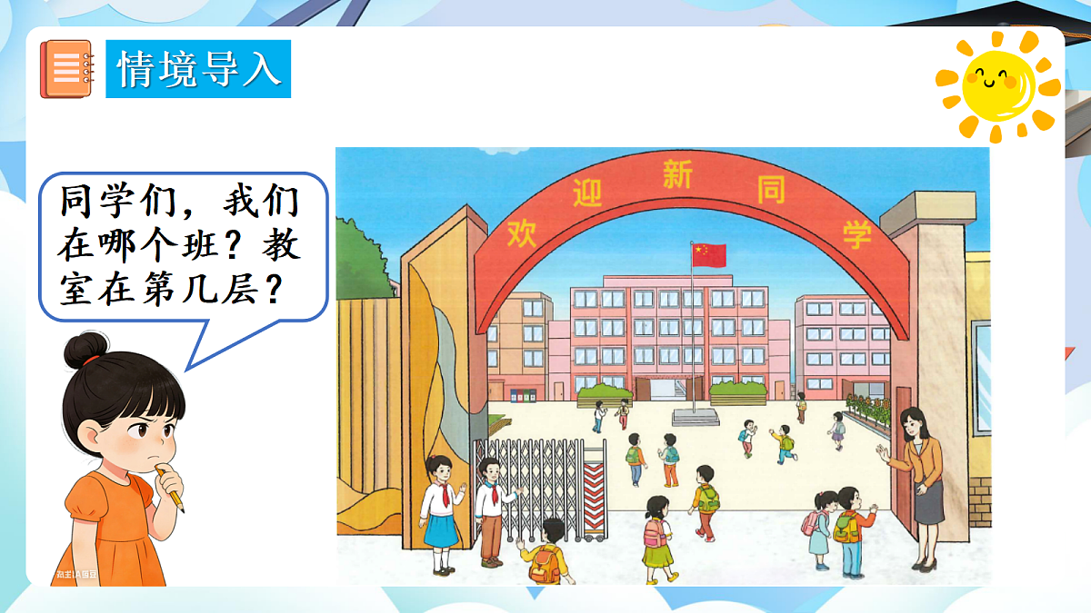 【最新】人教版小学数学一年级上册 第3课时《在教室里认一认》课件15第3页
