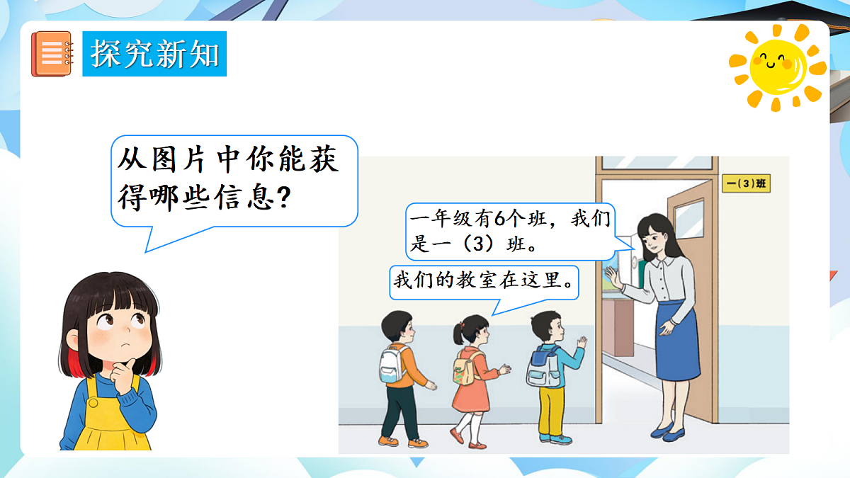 【最新】人教版小学数学一年级上册 第3课时《在教室里认一认》课件15第4页