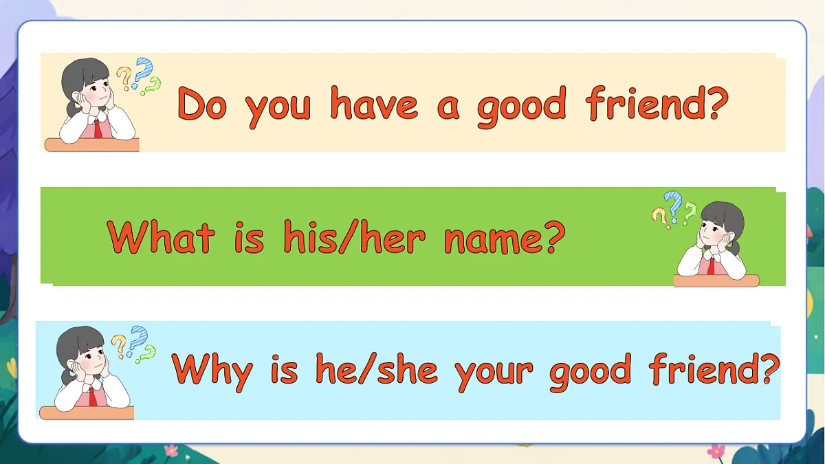 (新教材)人教版PEP英语三上Unit 1 《Making friends》PB let's talk课件第5页
