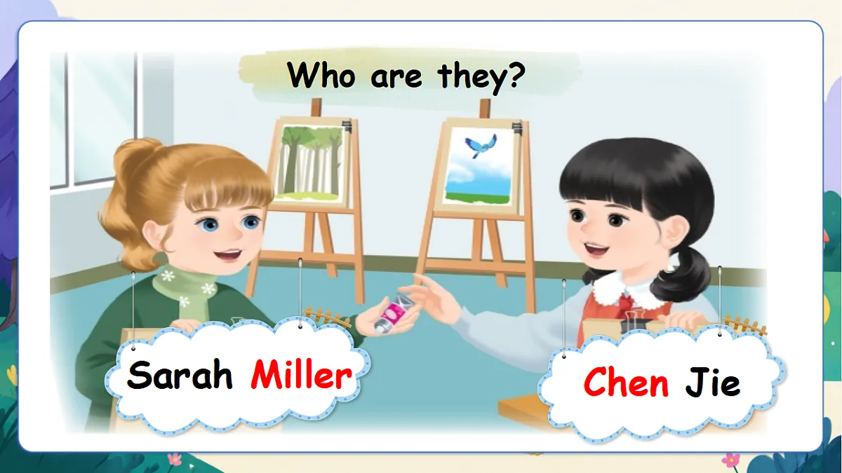 (新教材)人教版PEP英语三上Unit 1 《Making friends》PB let's talk课件第7页