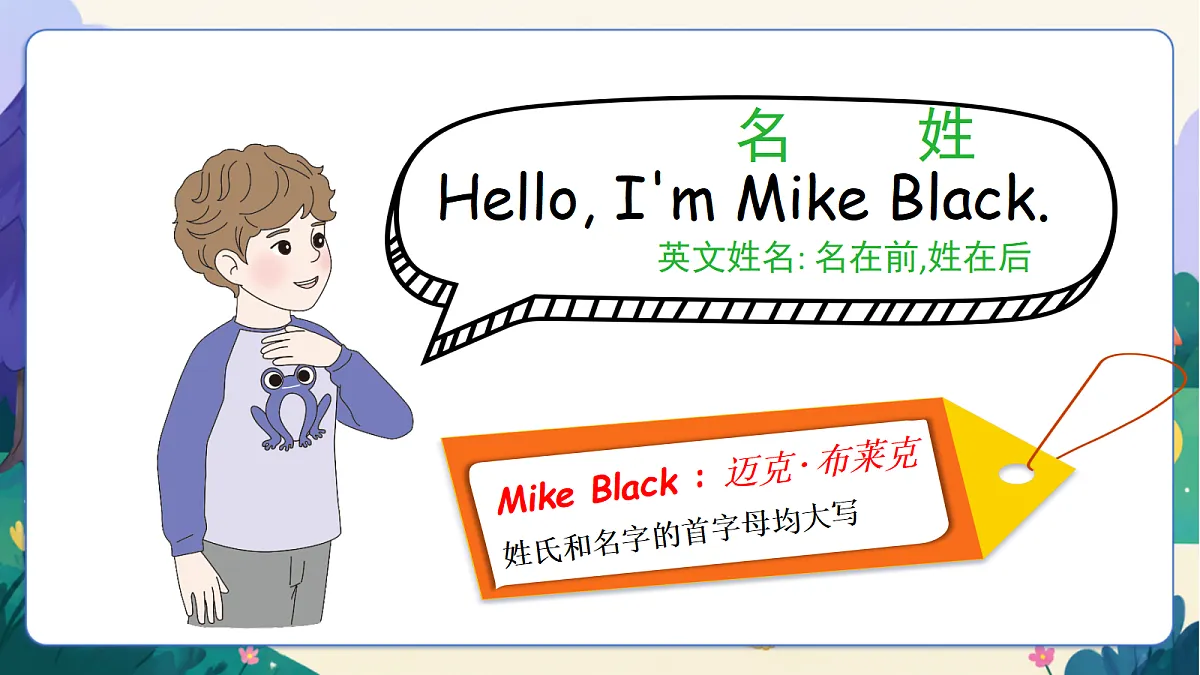 (新教材)人教版PEP英语三上Unit 1 《Making friends》Let's talk 课件第8页