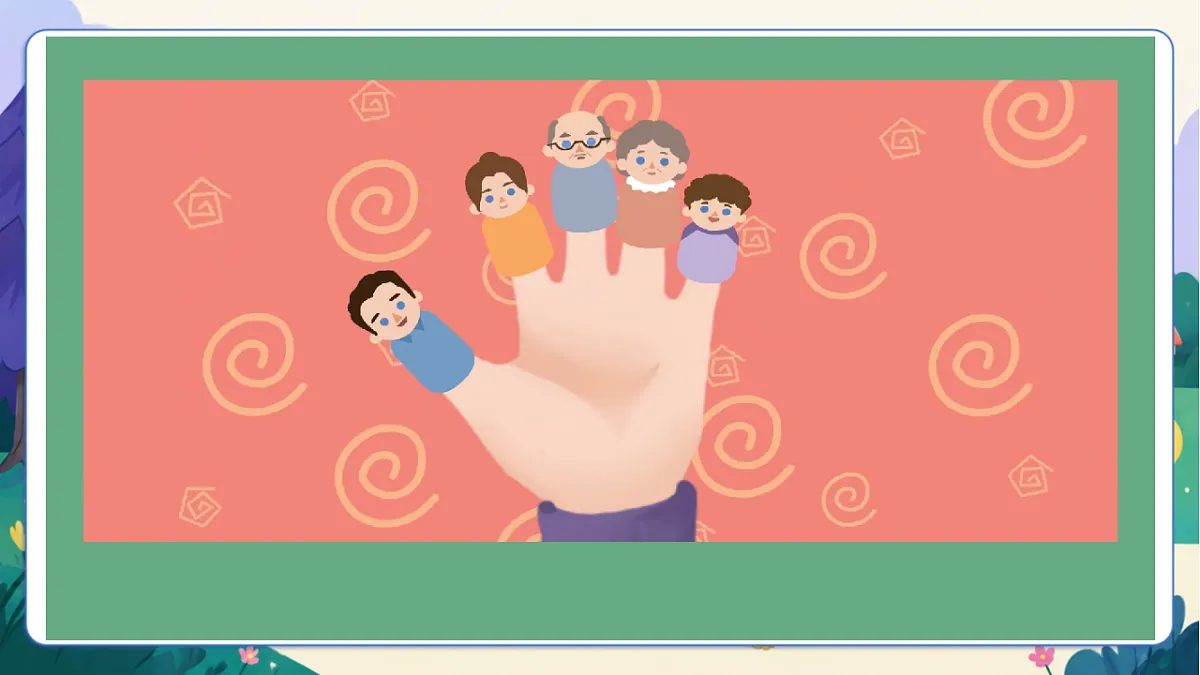 (新教材)人教版PEP英语三上Unit 2 《Different families》 PA Let's learn 课件第2页