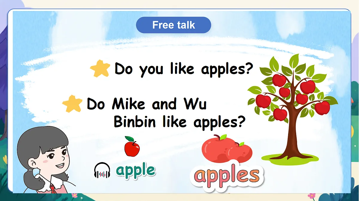(新教材)人教版PEP英语三上Unit 4 《Plants around us》 PA Let's talk 课件第6页