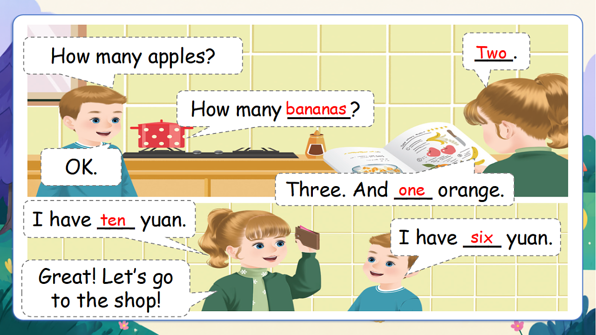 (新教材)人教版PEP英语三上Unit 6 《Useful numbers》PB Let's learn 课件第6页