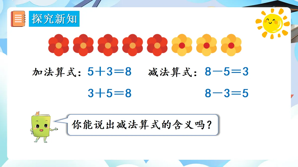 人教版小学数学一年级上册 第10课时《8和9的加、减法》课件第6页