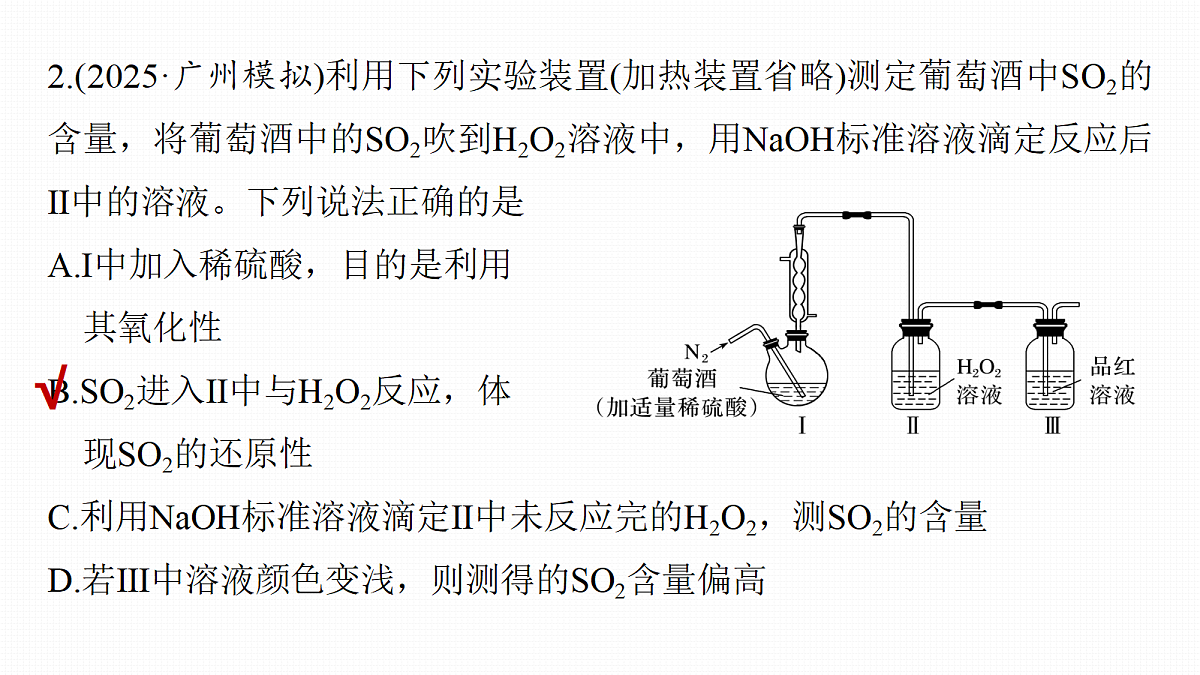 第五章 热点强化6 SO2的测定及治理第6页