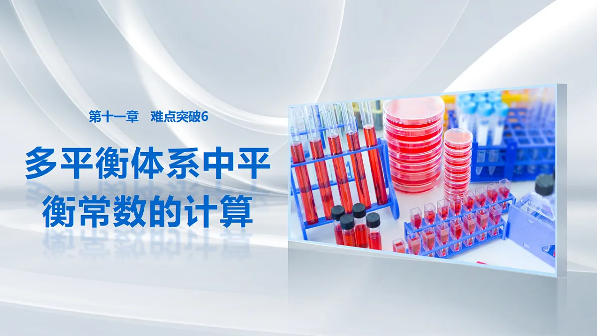 第十一章 难点突破6 多平衡体系中平衡常数的计算第1页