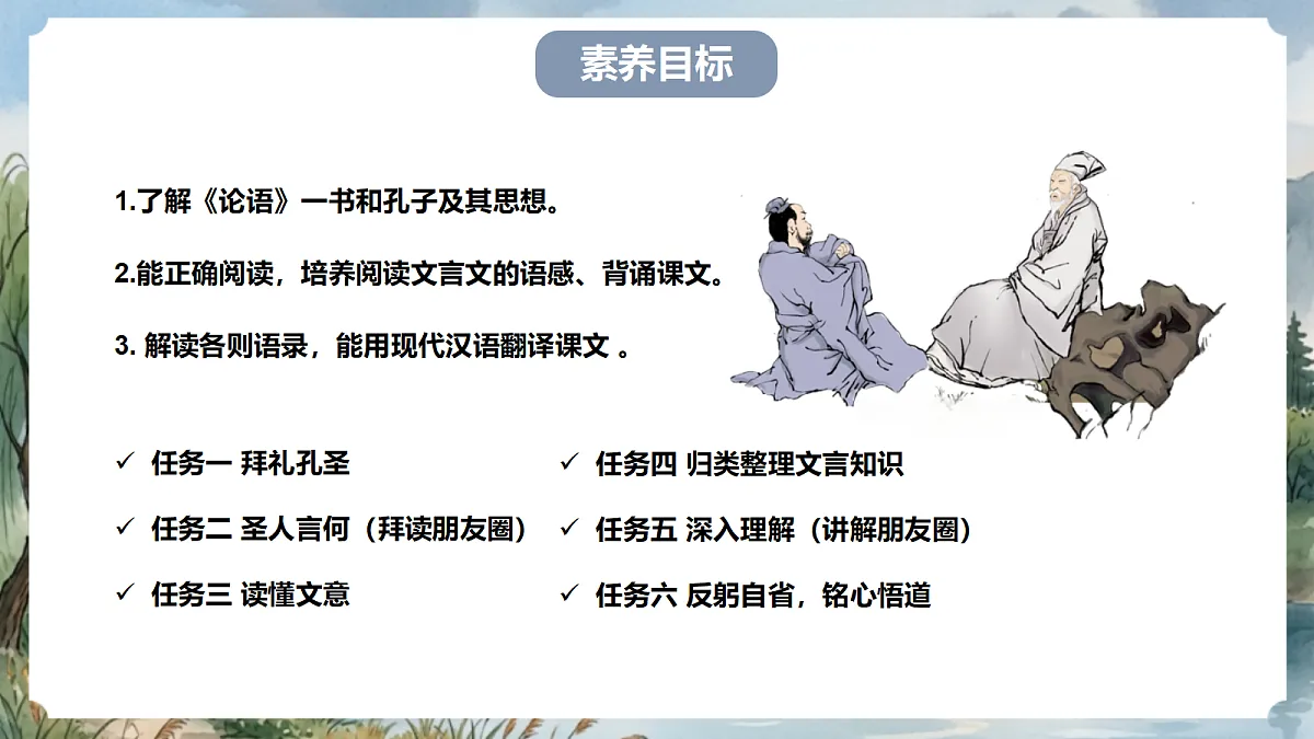 人教部编版语文七上 第12课《论语》十二章 第一课时 课件第4页