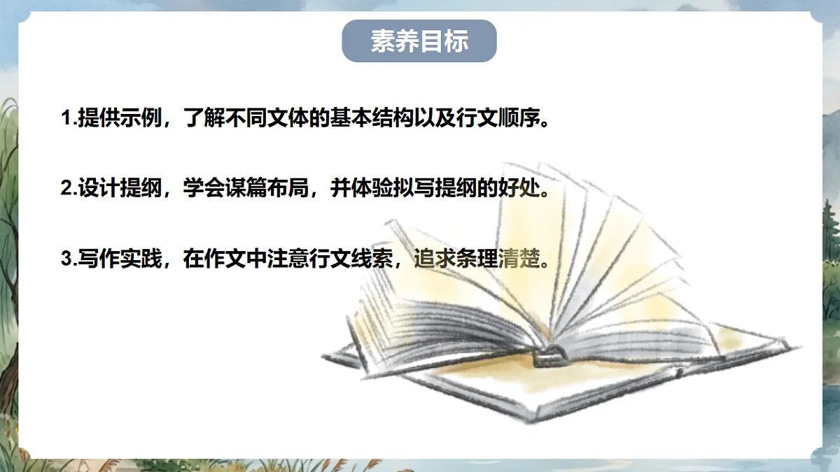 人教部编版语文七上 第四单元 写作《思路要清晰》课件第3页