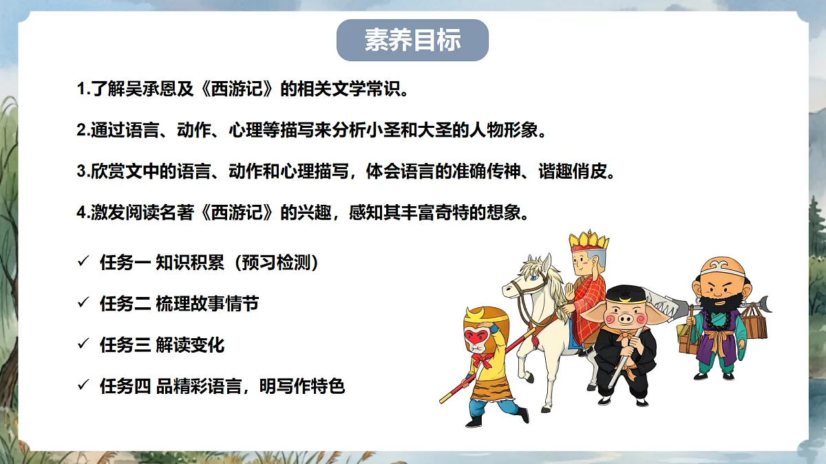 人教部编版语文七上 第21课《小圣施威降大圣》课件第4页