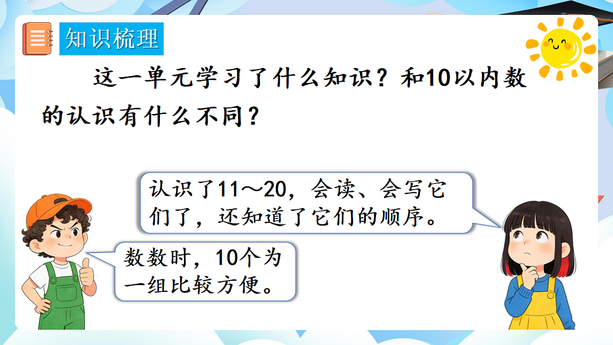 人教版小学数学一年级上册 第9课时《整理和复习》课件第4页