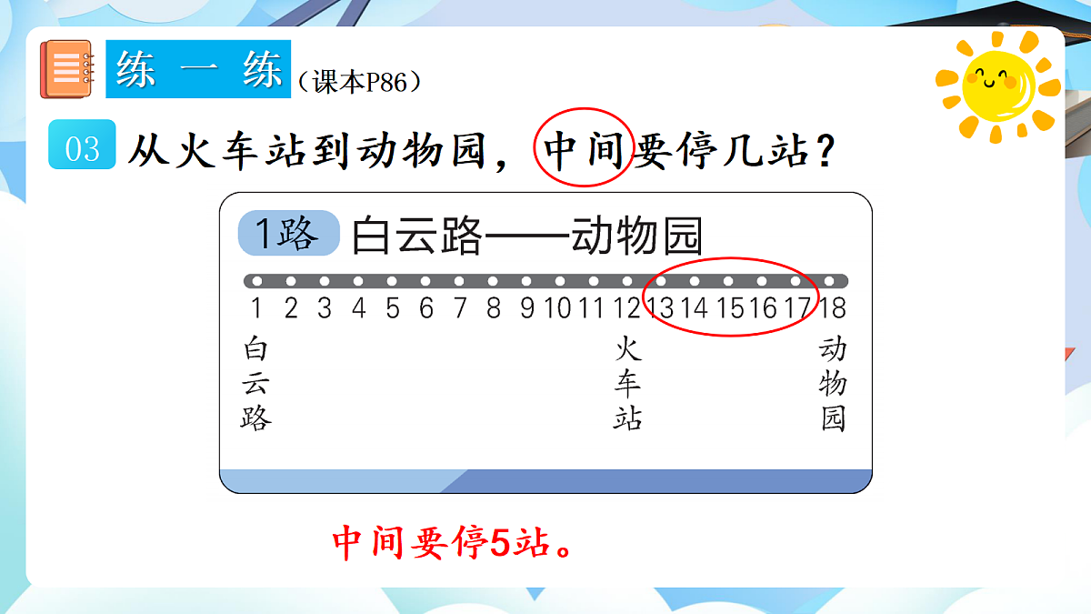 人教版小学数学一年级上册 第10课时《练一练(P86-P87)》课件第4页