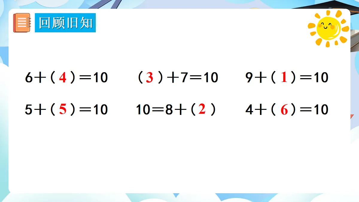 人教版小学数学一年级上册 第1课时《9加几》课件第3页