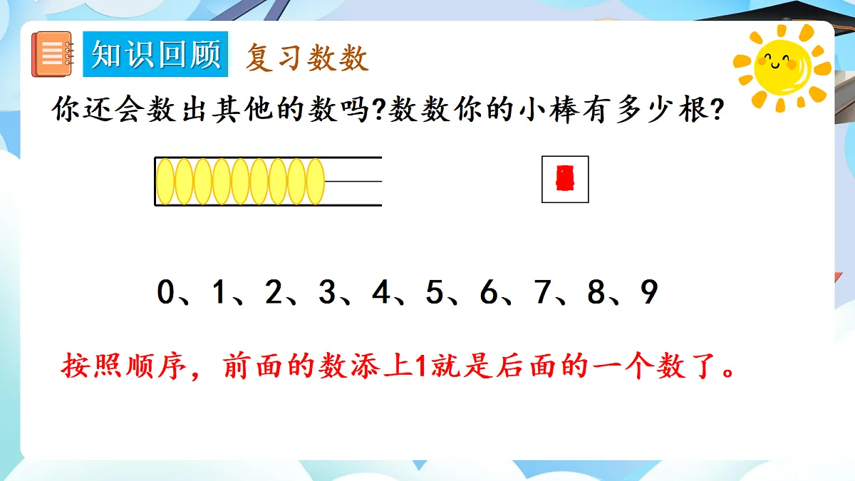 人教版小学数学一年级上册 第1课时《数与运算(1)》课件第5页