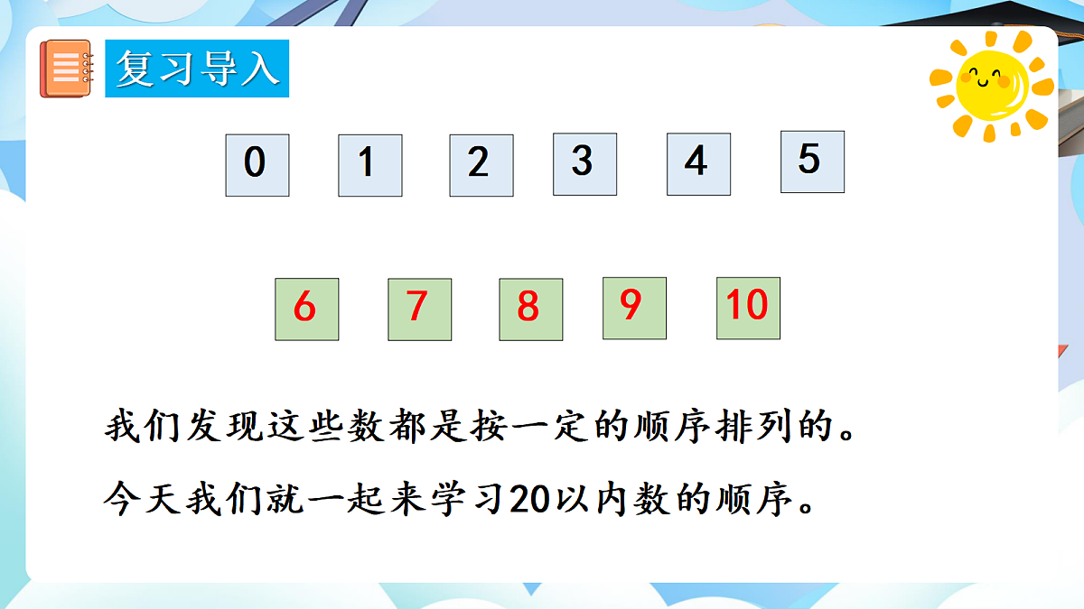 人教版小学数学一年级上册 第4课时《20以内数的顺序》课件第4页