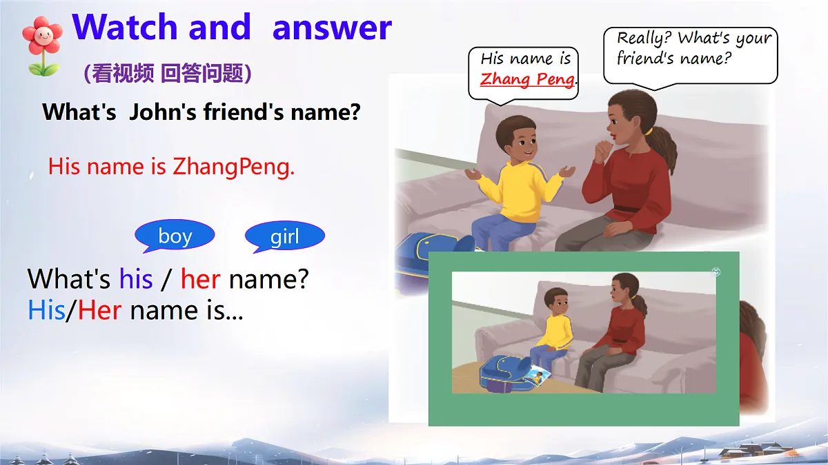 Unit4My friends PartA Let's talk第5页
