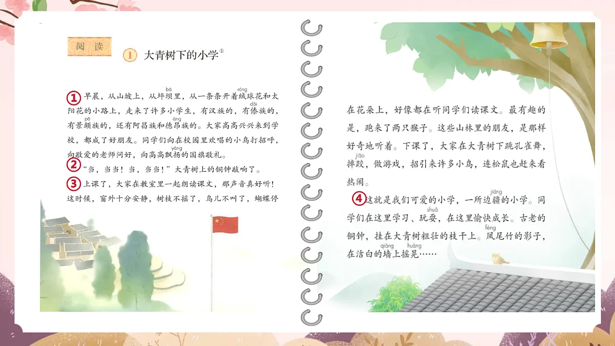 人教部编版语文三上第1课《大青树下的小学》 课件第8页