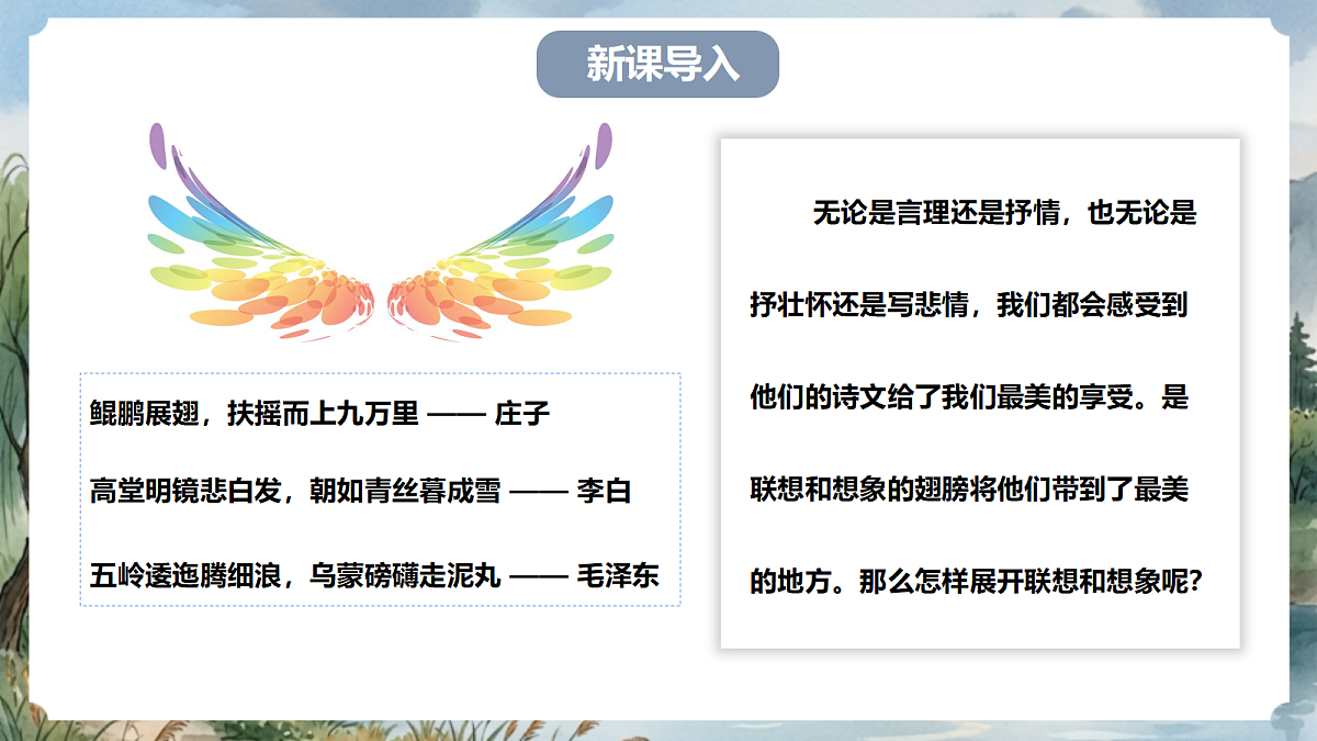 人教部编版语文七上 第六单元 写作《发挥联想和想象》课件第2页
