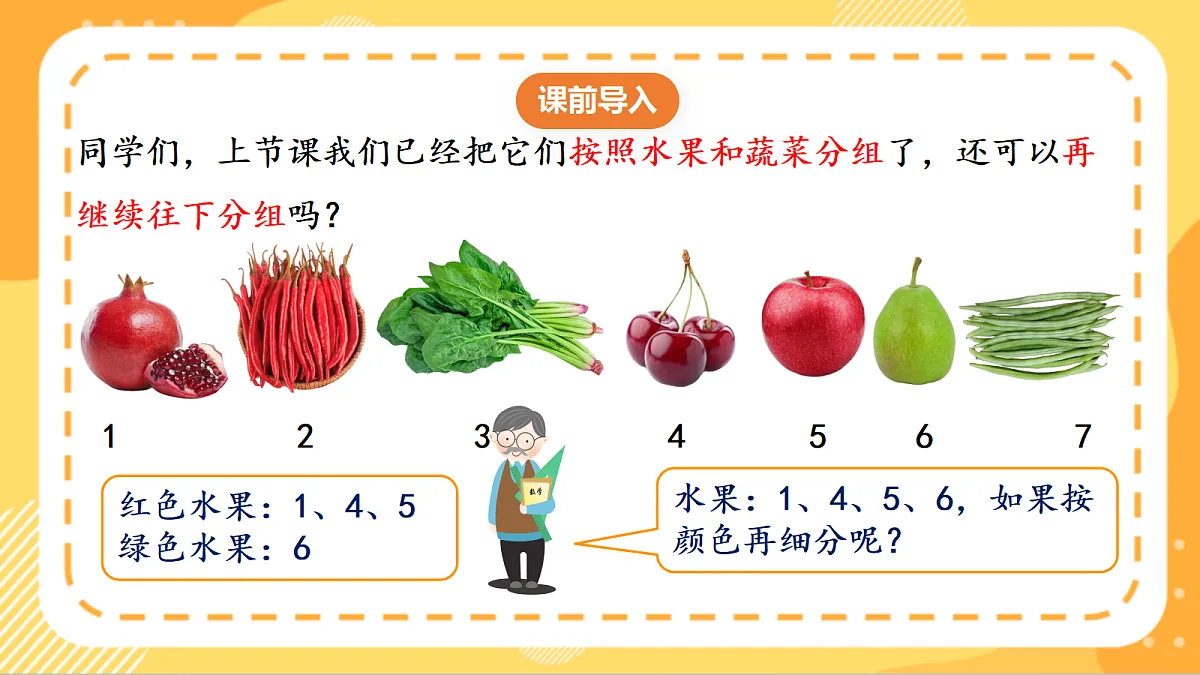 (新教材)人教版数学二上1.3《按多标准逐层分类》课件第4页