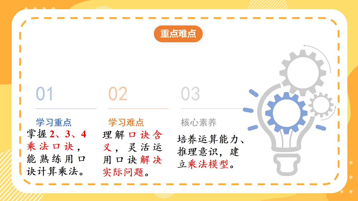 (新教材)人教版数学二上2.4《2、3、4的乘法口诀》课件第3页