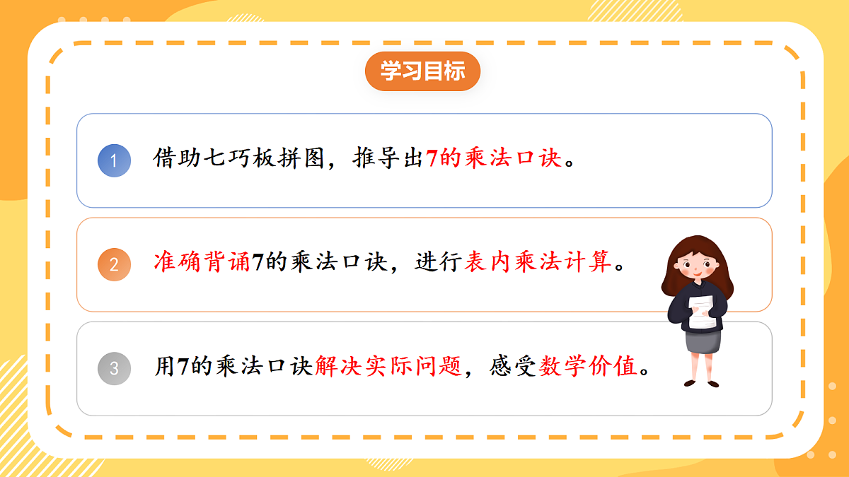 (新教材)人教版数学二上5.1《7的乘法口诀》课件第2页