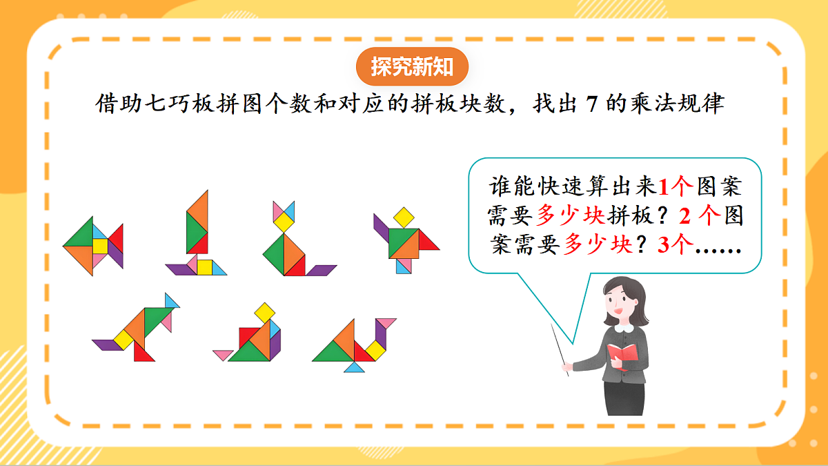 (新教材)人教版数学二上5.1《7的乘法口诀》课件第6页