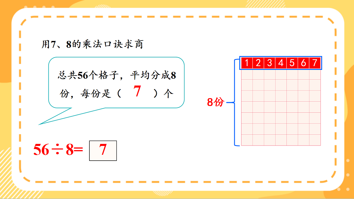 (新教材)人教版数学二上5.4《用7~9的乘法口诀求商(一)》课件第8页