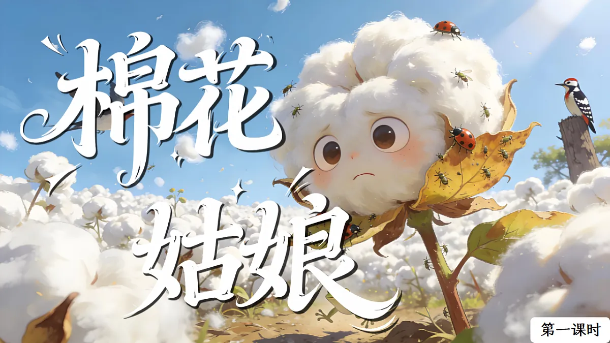 一下 八单元 18.《棉花姑娘》第8页