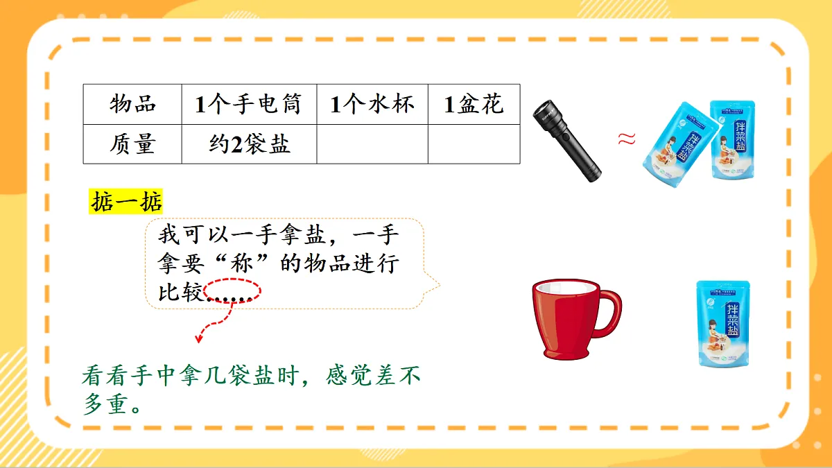 (新教材)人教版数学三上曹冲称象的故事 第 3课时《 称重大挑战》课件第8页