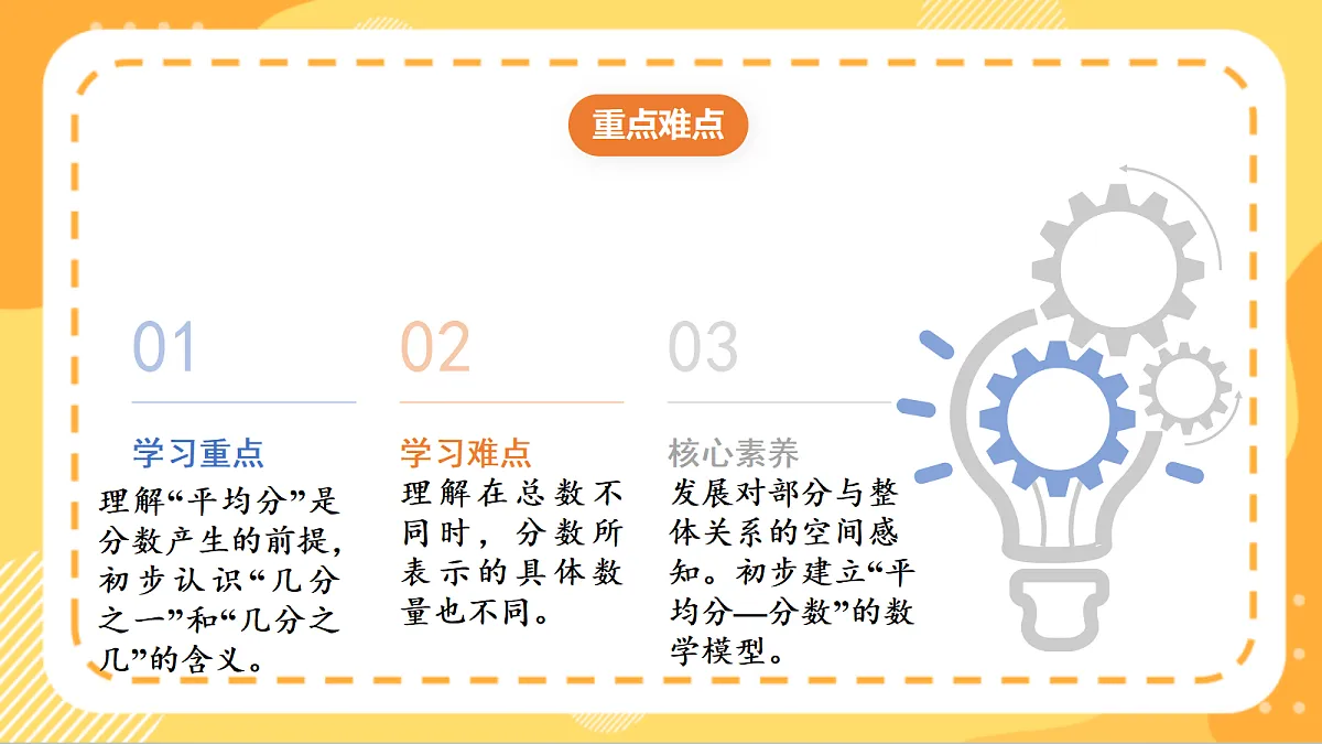 (新教材)人教版数学三上 6.5《 进一步认识分数》课件第3页