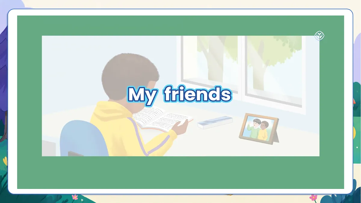 (新教材)人教版PEP英语四上Unit 2 《My friends》PB Let's talk 课件第3页