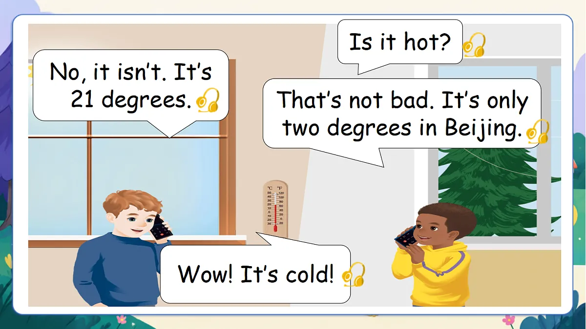 (新教材)人教版PEP英语四上Unit 5 《The weather and us》 PA Let's learn 课件第5页