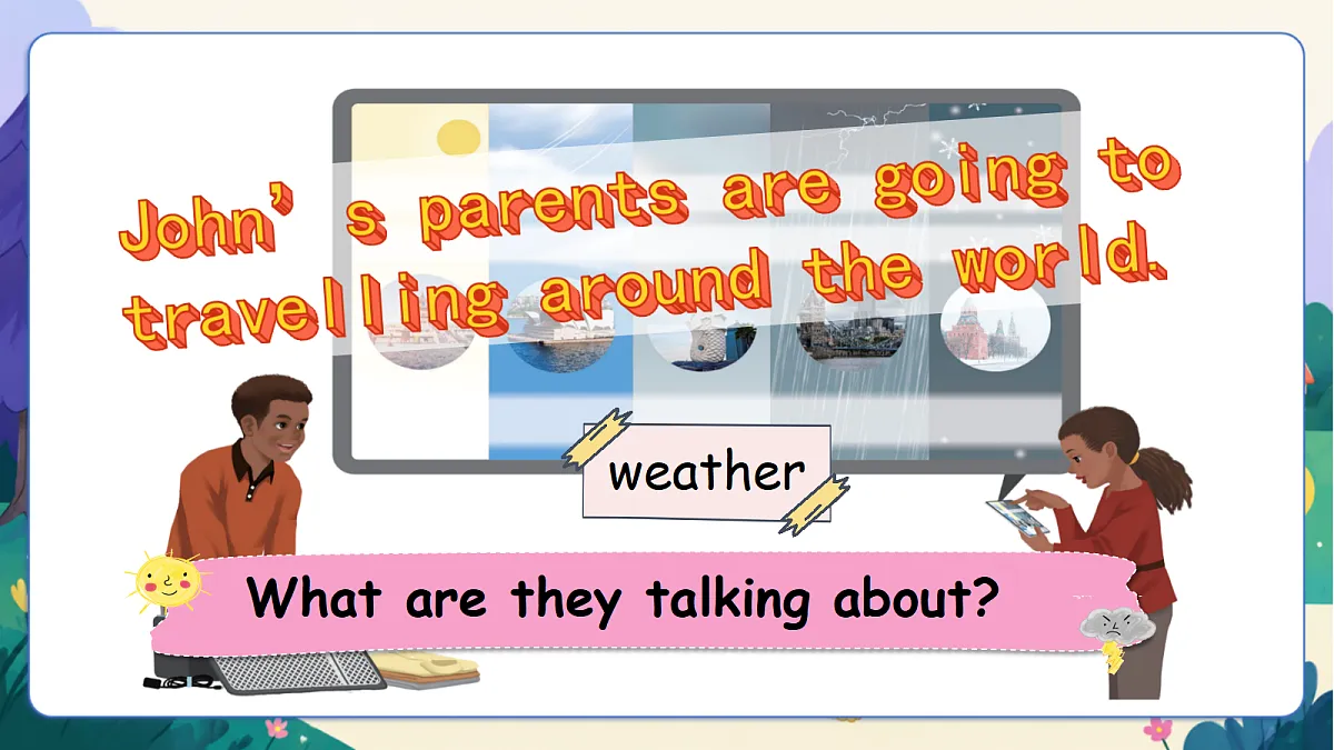 (新教材)人教版PEP英语四上Unit 5 《The weather and us》 PA Let's learn 课件第8页