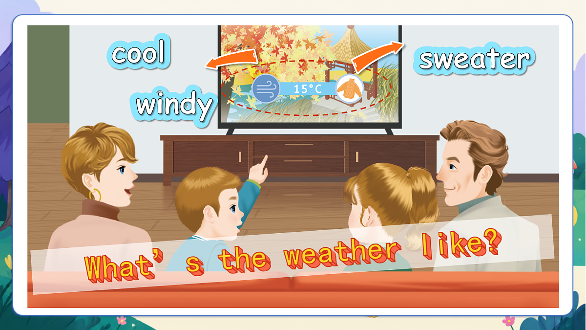(新教材)人教版PEP英语四上Unit 6 《Changing for the seasons》PA Let's talk 课件第6页