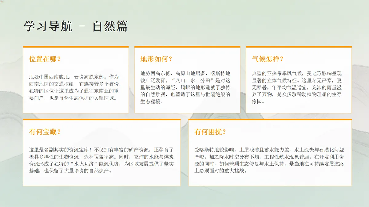 贵州省的自然环境与因地制宜第4页