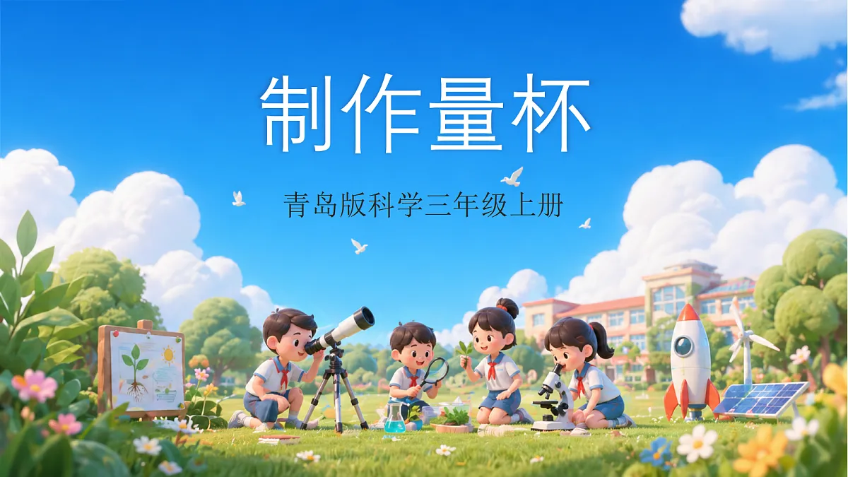 青岛版(六三制)2024科学三上9《制作量杯》课件第1页