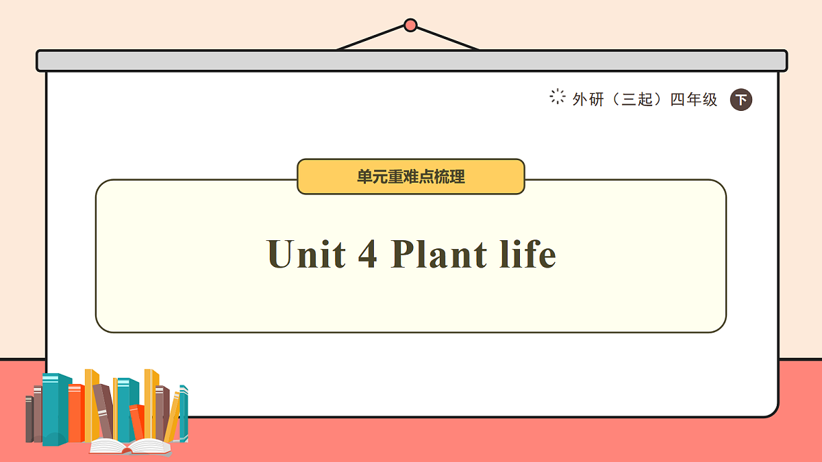 外研四下Unit 4 Plant life 复习课件第1页