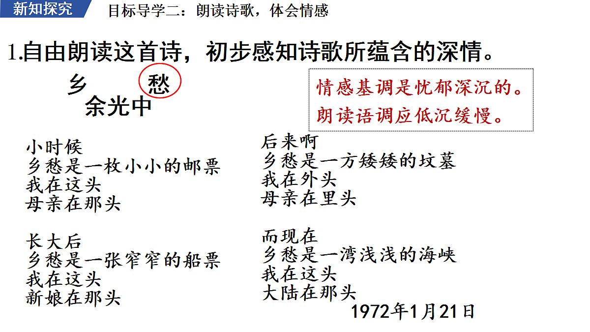 4 《乡愁》 教学课件第8页