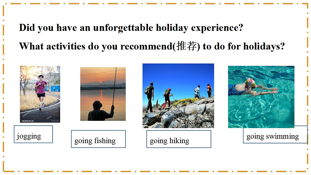 Unit 1 Happy Holiday Section B(Project) - 八年级英语上册 同步教学课件(人教版2024)第4页