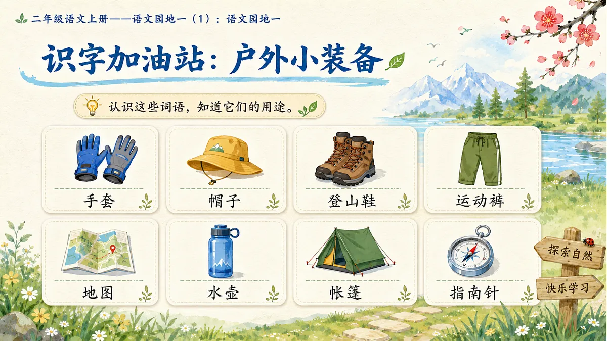 小学六年制统编教材系列课件——二年级语文上册语文园地一(1)第3页