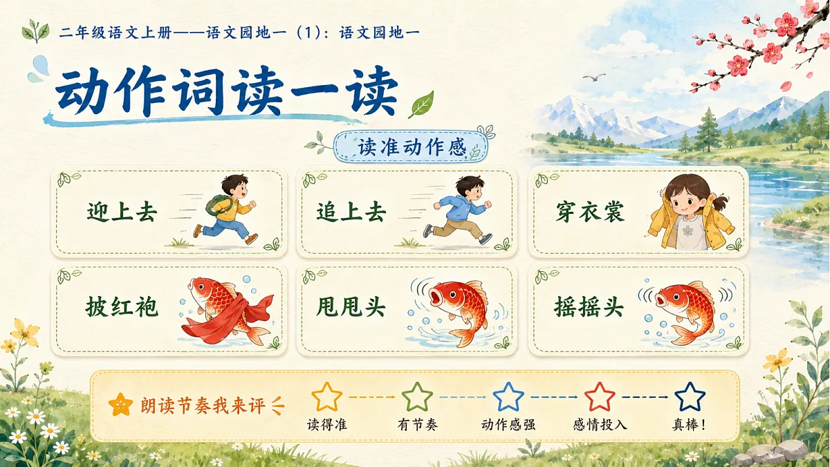 小学六年制统编教材系列课件——二年级语文上册语文园地一(1)第5页