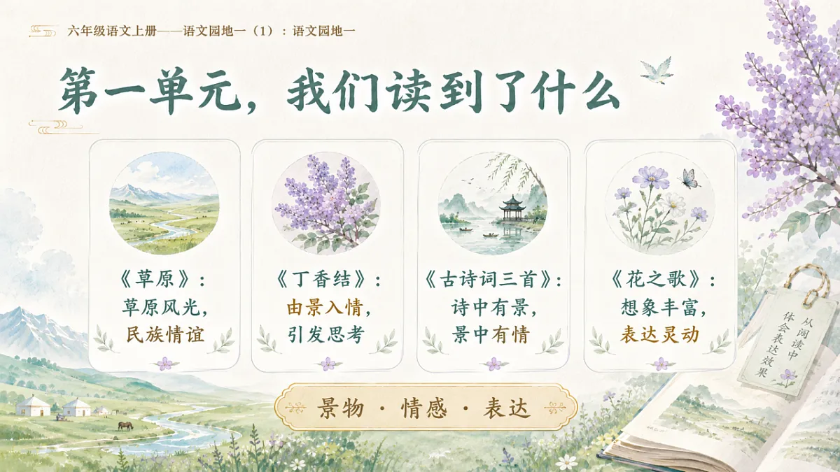 小学六年制统编教材系列课件——六年级语文上册:语文园地一(1)第3页