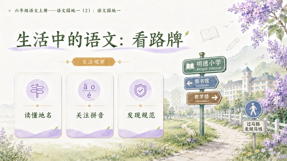 小学六年制统编教材系列课件——六年级语文上册:语文园地一(2)第3页