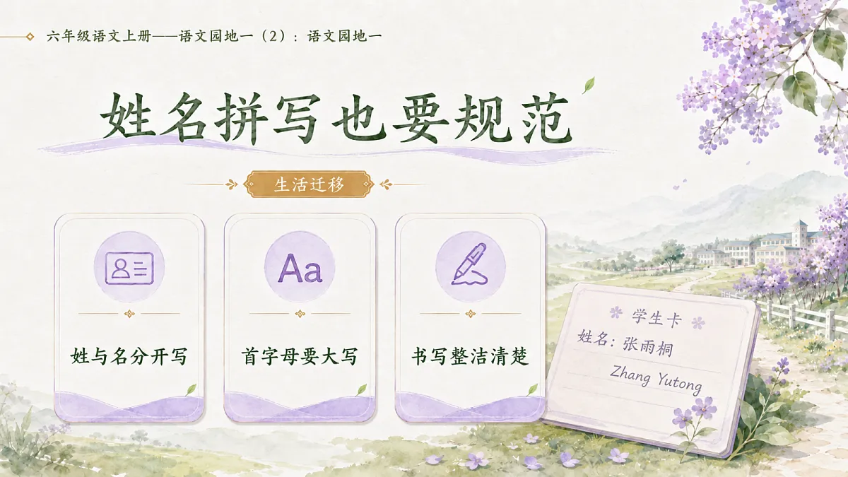 小学六年制统编教材系列课件——六年级语文上册:语文园地一(2)第6页