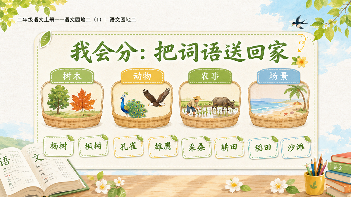 小学六年制统编教材系列课件——二年级语文上册语文园地二(1):语文园地二第5页