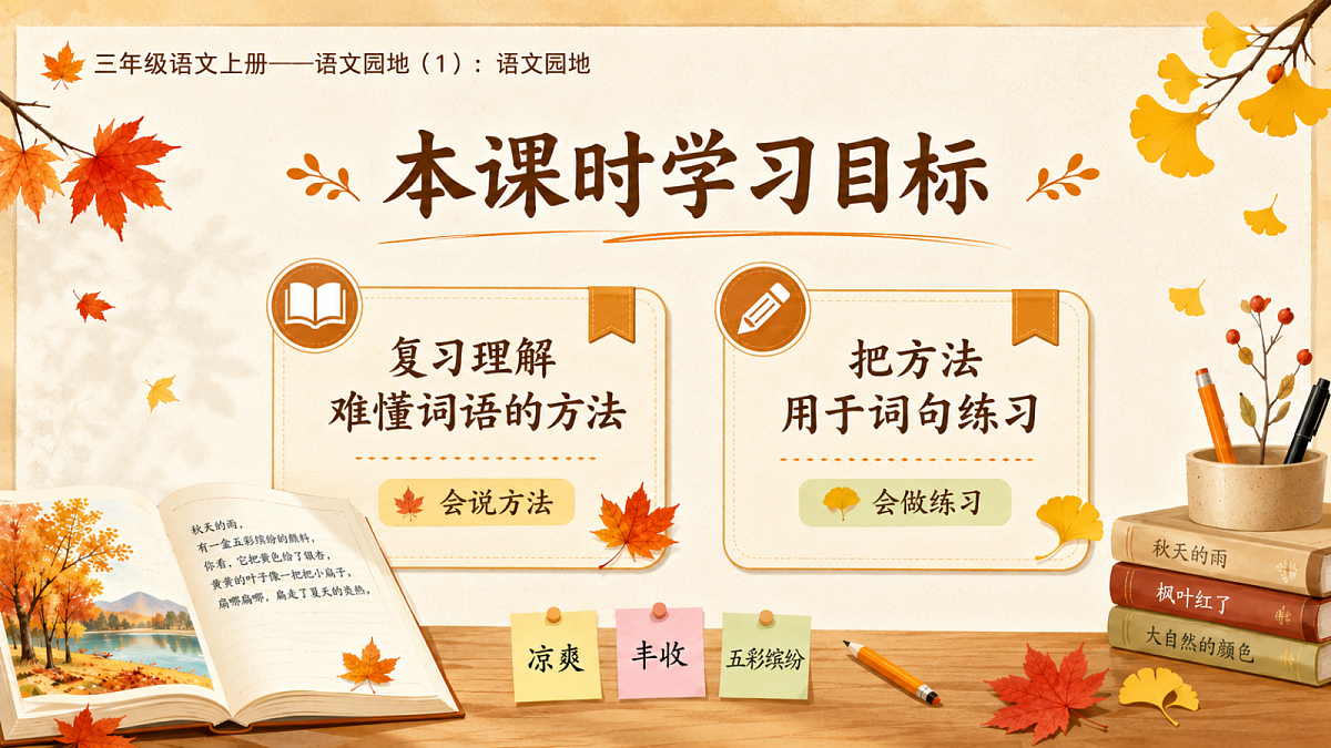 小学六年制统编教材系列课件——三年级语文上册:语文园地(1)第2页