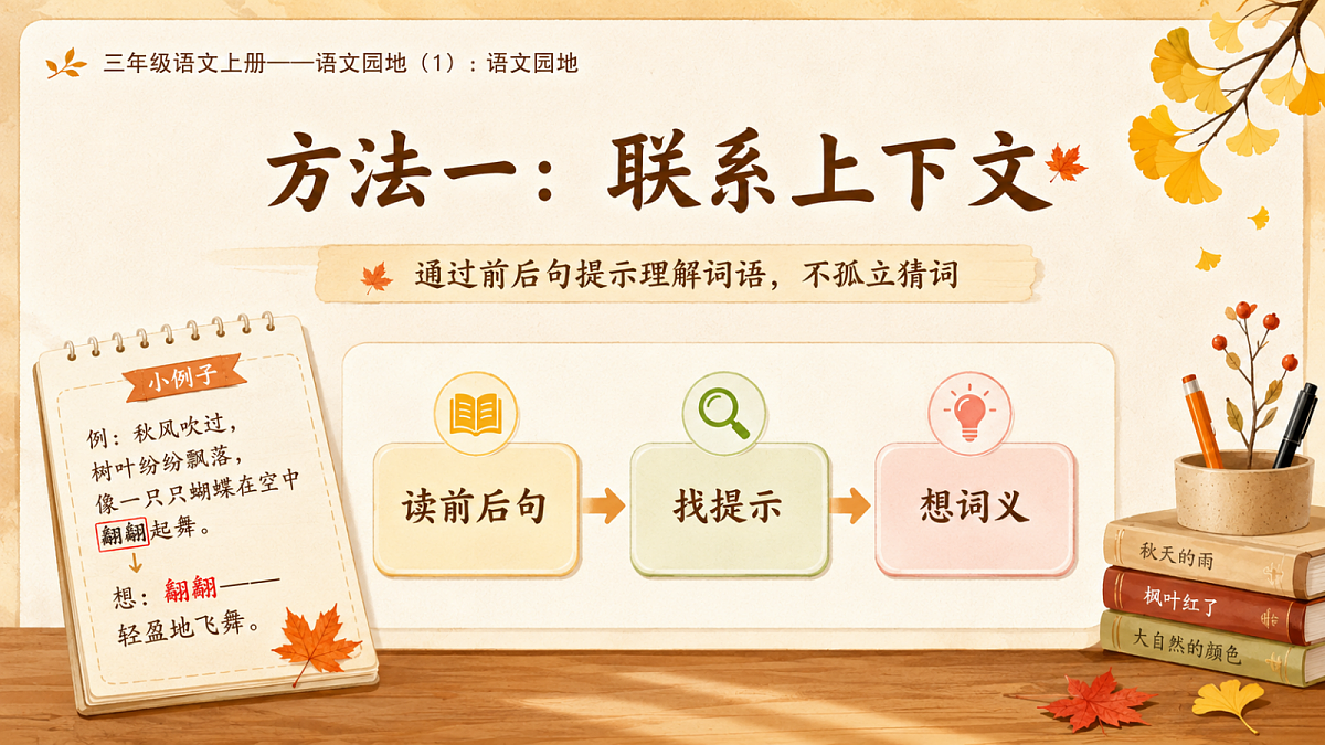 小学六年制统编教材系列课件——三年级语文上册:语文园地(1)第5页