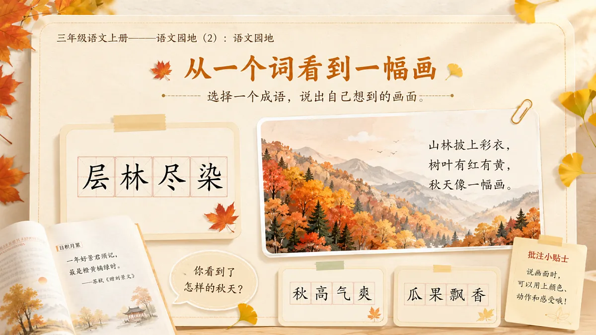 小学六年制统编教材系列课件——三年级语文上册:语文园地(2)第6页