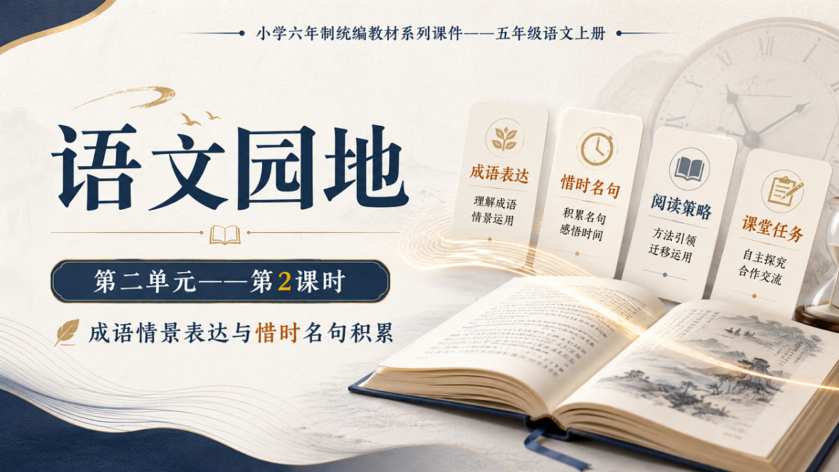 小学六年制统编教材系列课件——五年级语文上册:第二单元语文园地(2)第1页