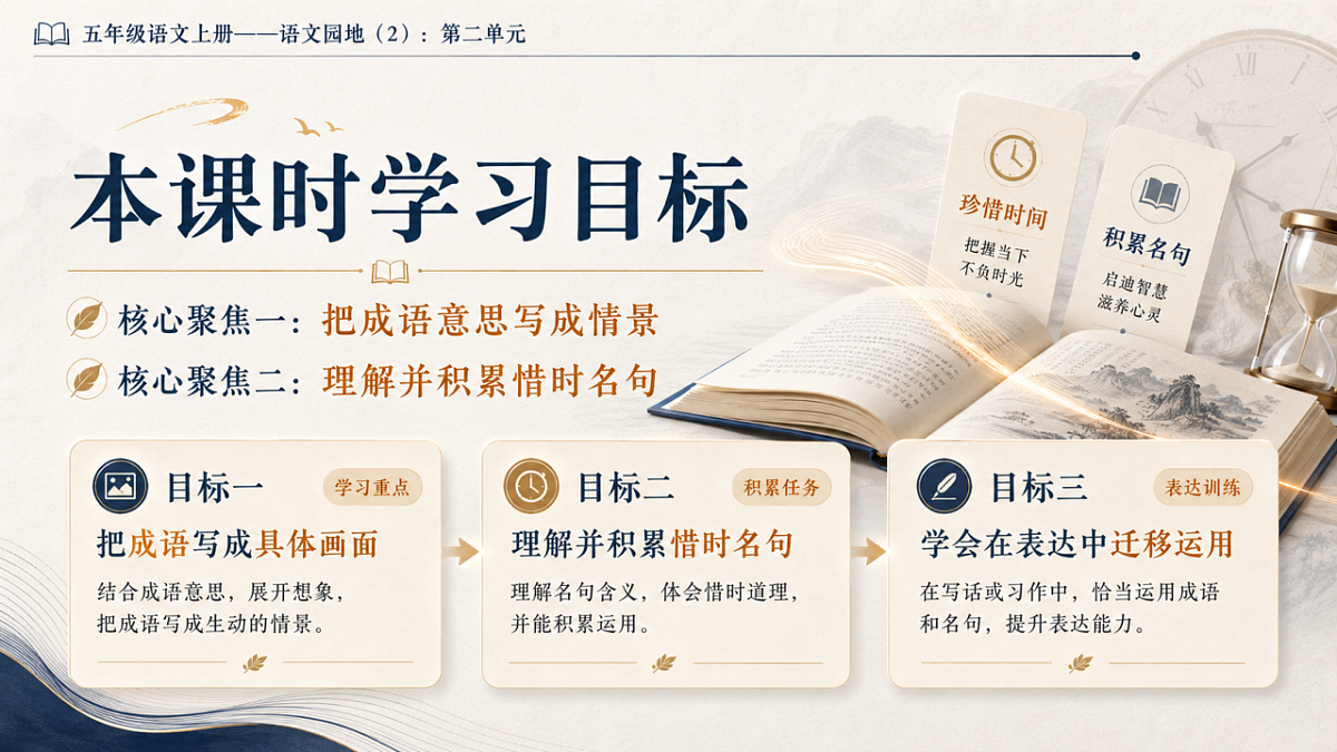 小学六年制统编教材系列课件——五年级语文上册:第二单元语文园地(2)第2页
